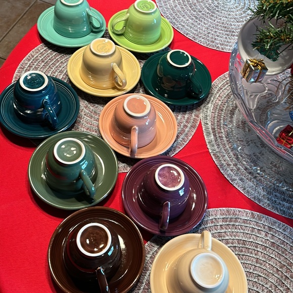 Fiesta Cups & Saucers Multi Colors - Picture 9 of 14